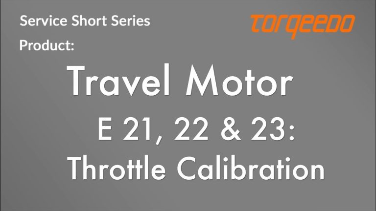 Omdraaien vaarrichting Torqeedo Travel of E21 E22 E23 melding oplossen