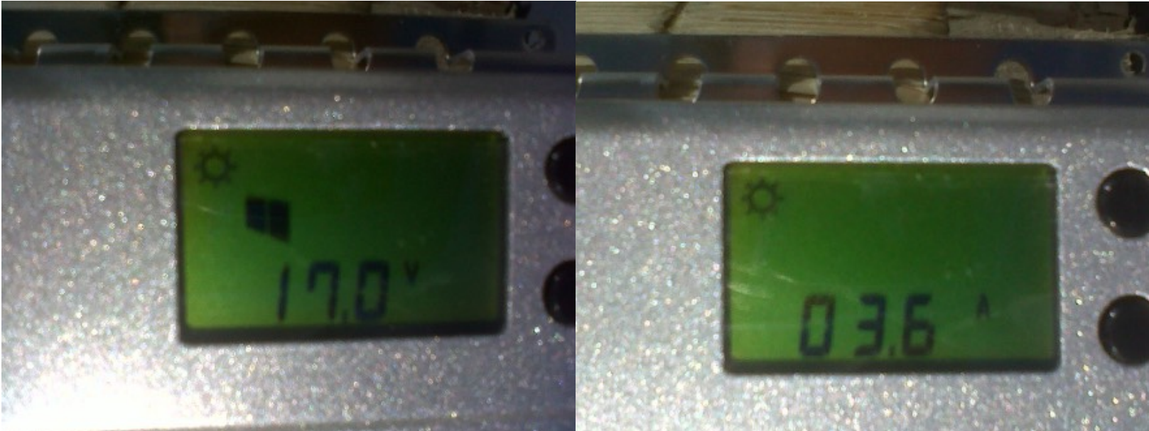 Panels series connections test 1